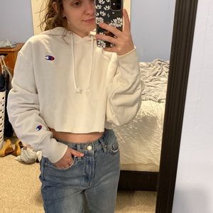 Champion Cropped Hoodie, SIZE: XS